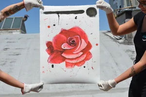 Rose 1 by Artist Andrew Katz — LKMNDD